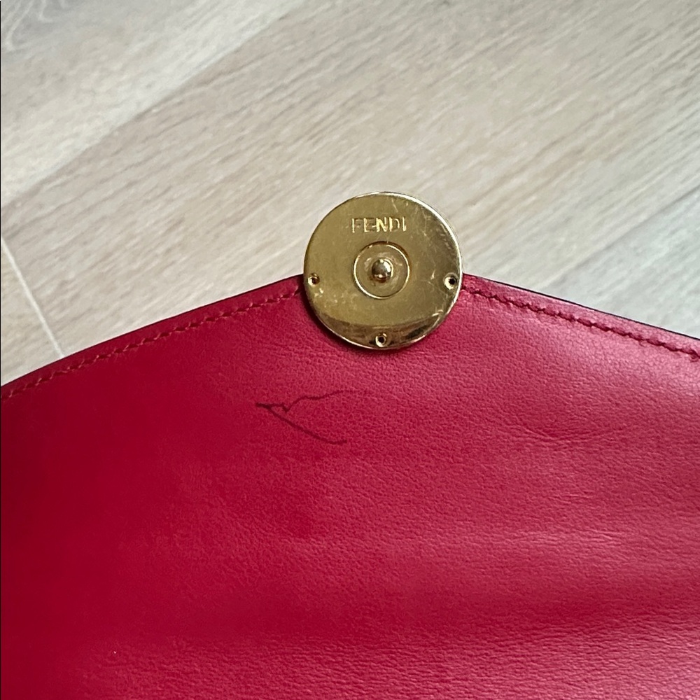 fendi f is fendi continental wallet Elegant Red Leather Wallet - Picture 3 of 14